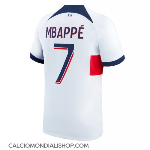 Maglie da calcio Paris Saint-Germain Kylian Mbappe #7 Seconda Maglia 2023-24 Manica Corta